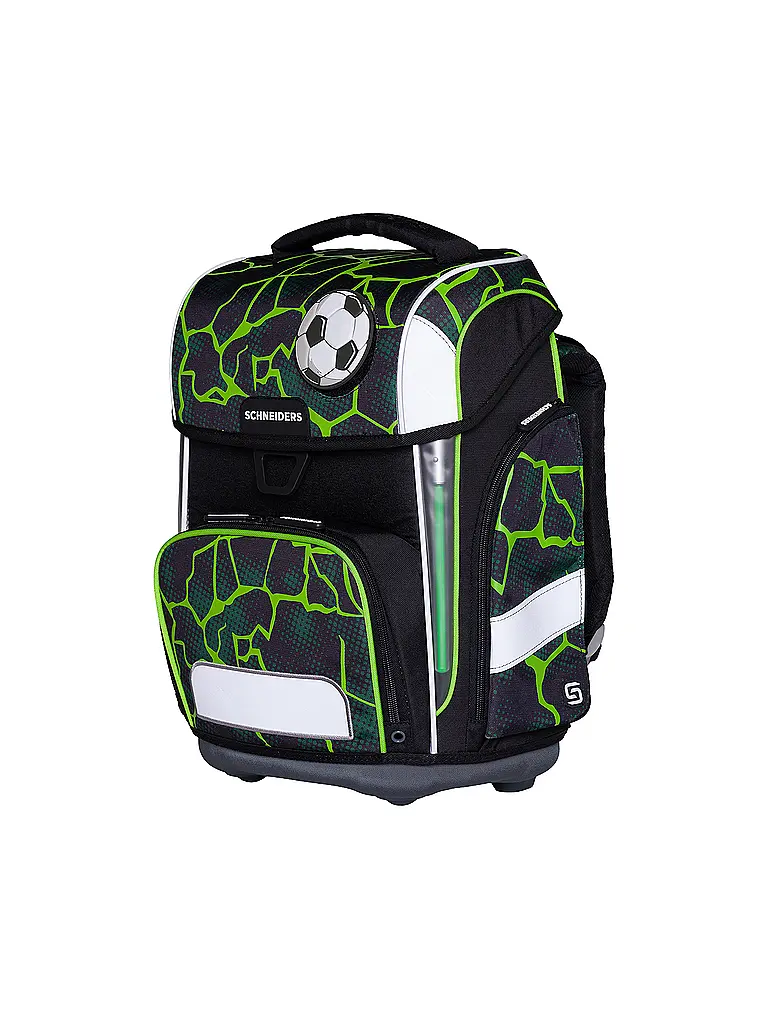 SCHNEIDERS | Set de mochila escolar Ergolite 9 piezas Anna Maria Damm Crash | Negro