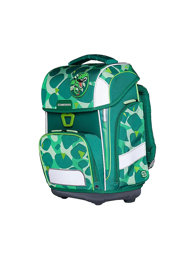 SCHNEIDERS | Set de mochila escolar Ergolite 9 piezas Anna Maria Damm Dino Dance | Verde