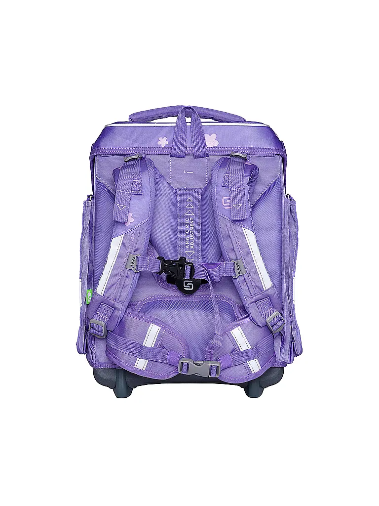 SCHNEIDERS | Set de Mochila Escolar Ergolite 9 piezas Anna Maria Damm Flowery | Lila
