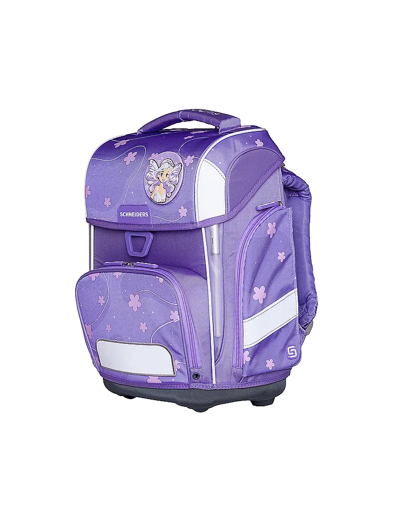 SCHNEIDERS | Set de Mochila Escolar Ergolite 9 piezas Anna Maria Damm Flowery | Lila
