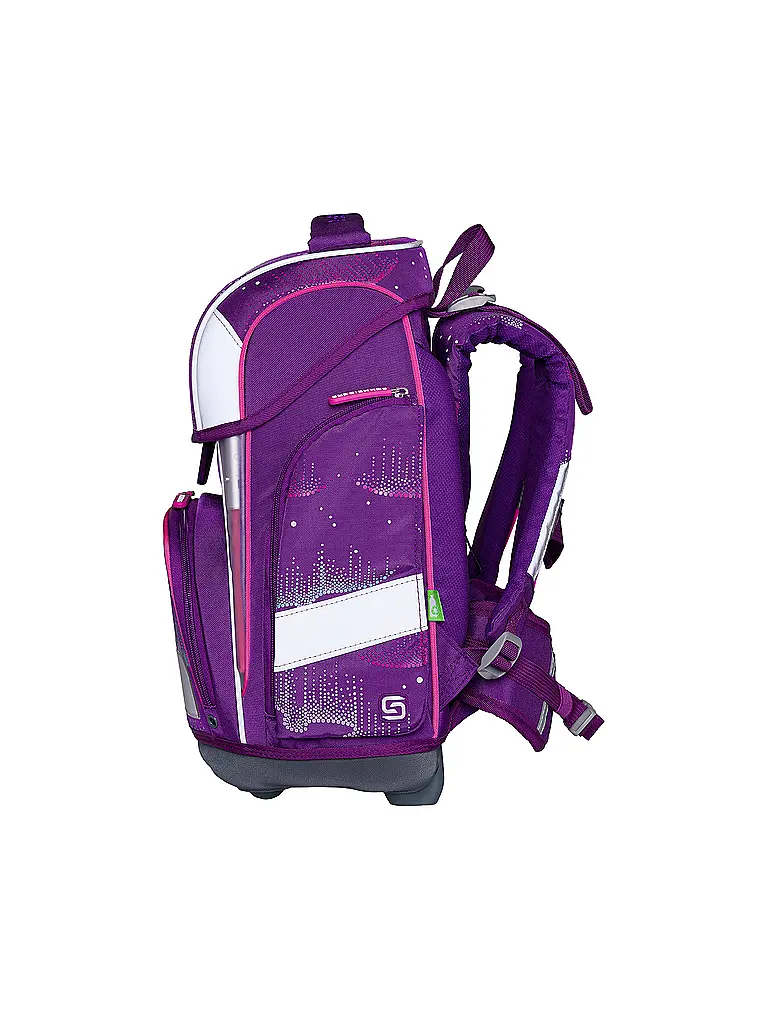 SCHNEIDERS | Set de mochila escolar Ergolite 9 piezas Anna Maria Damm Wavy Dots | Baya