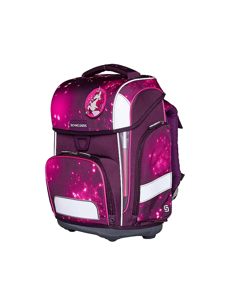 SCHNEIDERS | Set de mochila escolar Ergolite 9 piezas Berry Cosmos | Baya