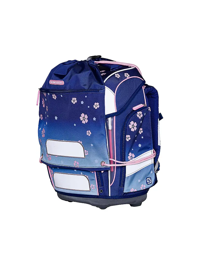 SCHNEIDERS | Set de mochila escolar Ergolite 9 piezas Blue Bloom | Azul