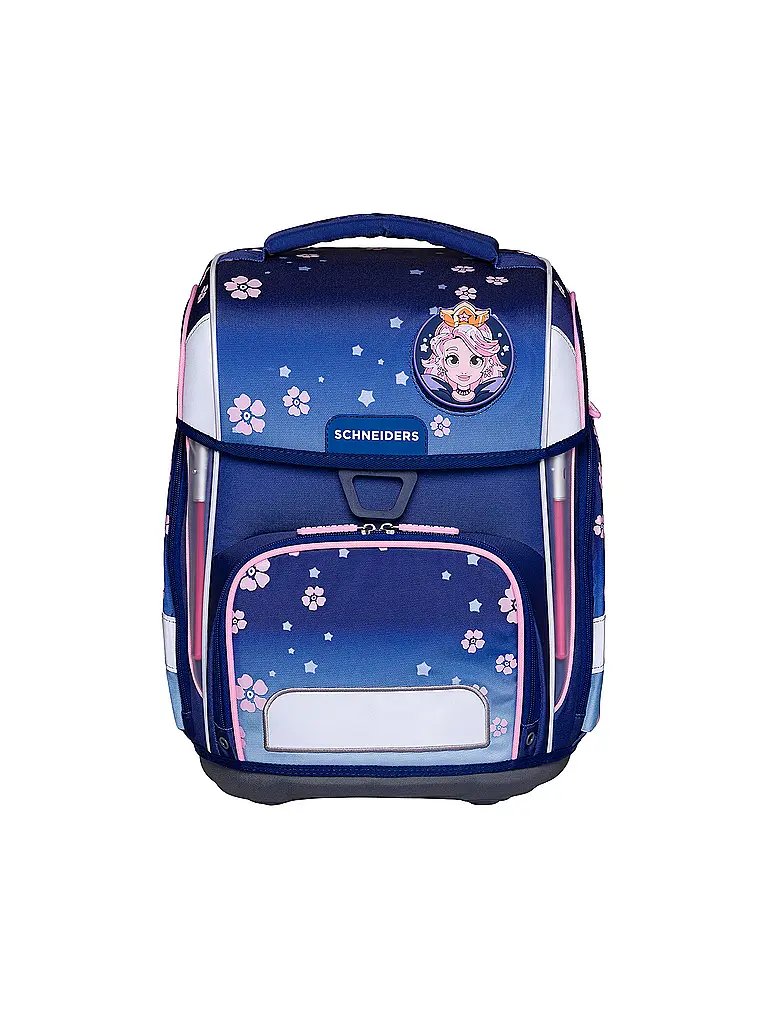 SCHNEIDERS | Set de mochila escolar Ergolite 9 piezas Blue Bloom | Azul