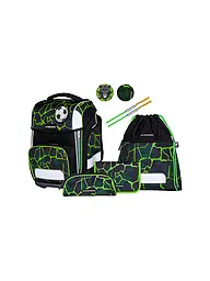 SCHNEIDERS | Set de mochila escolar Ergolite 9 piezas Crash | Negro