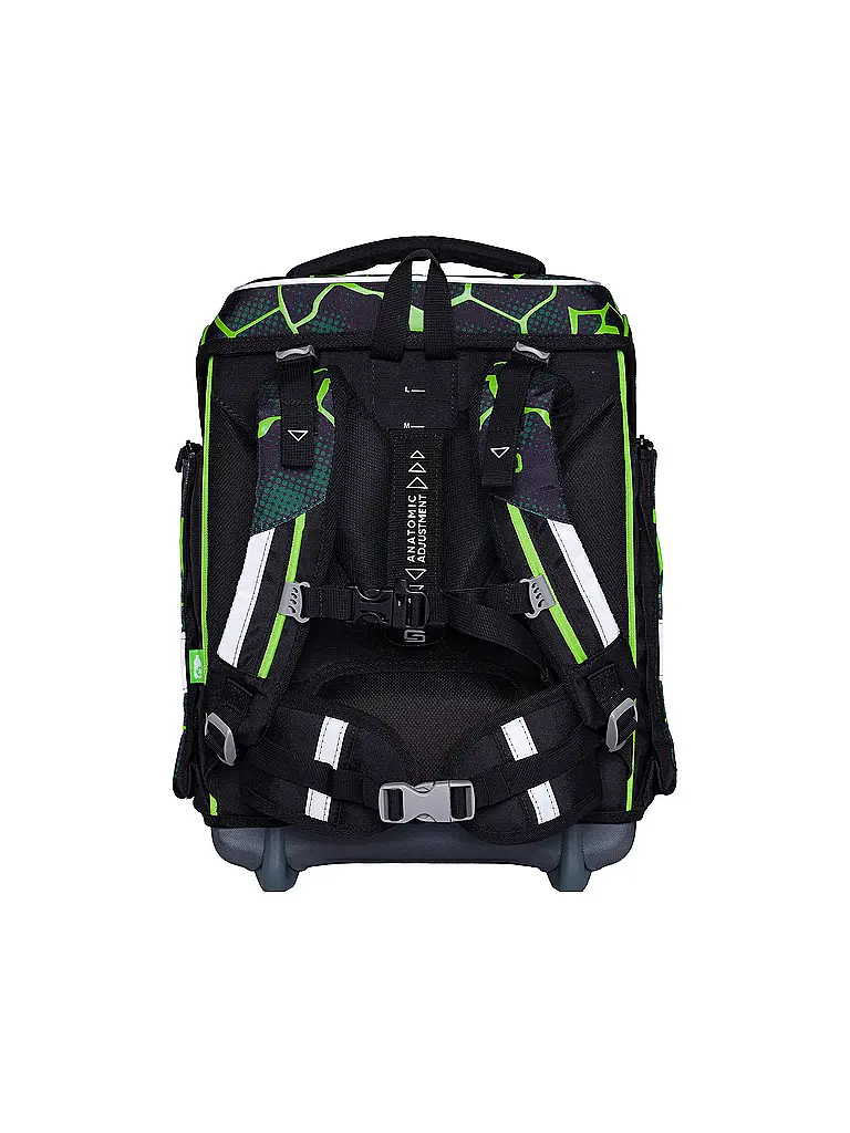 SCHNEIDERS | Set de mochila escolar Ergolite 9 piezas Crash | Negro