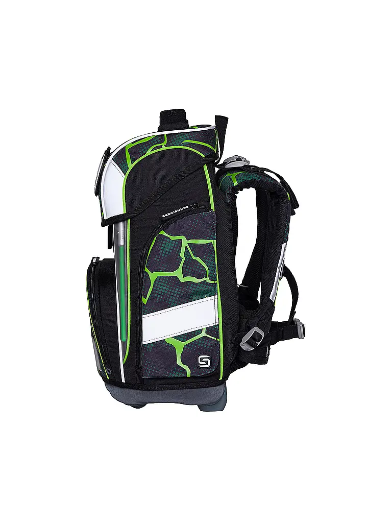 SCHNEIDERS | Set de mochila escolar Ergolite 9 piezas Crash | Negro