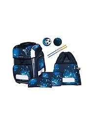 SCHNEIDERS | Set de mochila escolar Ergolite 9 piezas Deep Cosmos | Azul oscuro