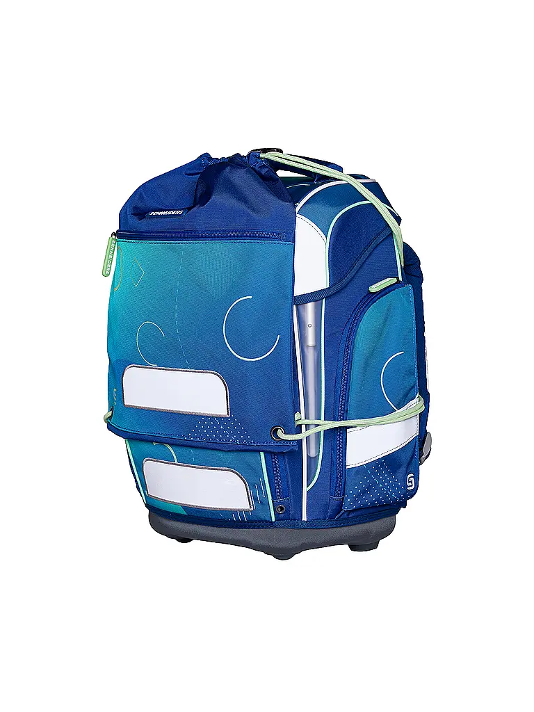 SCHNEIDERS | Set de mochila escolar Ergolite 9 piezas Geo Motion | Azul