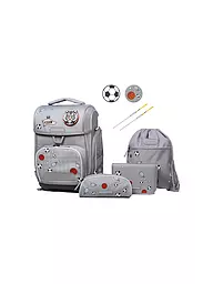 SCHNEIDERS | Set de mochila escolar Ergolite 9 piezas Lim-Sport Star-Anna Mari | Gris