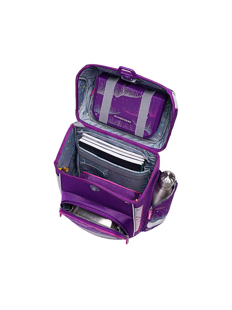 SCHNEIDERS | Set de mochila escolar Ergolite 9 piezas Wavy Dots | 