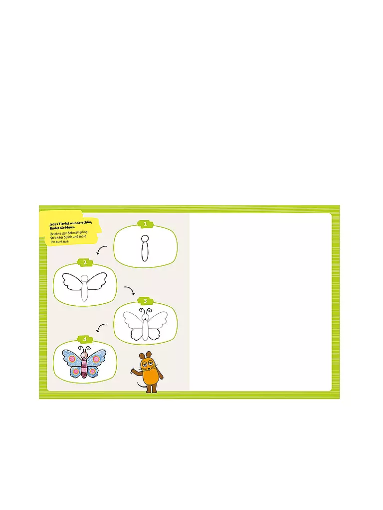 SCHWAGER & STEINLEIN VERLAG | Libro para colorear - Aprende a dibujar con el ratón. | Sin color