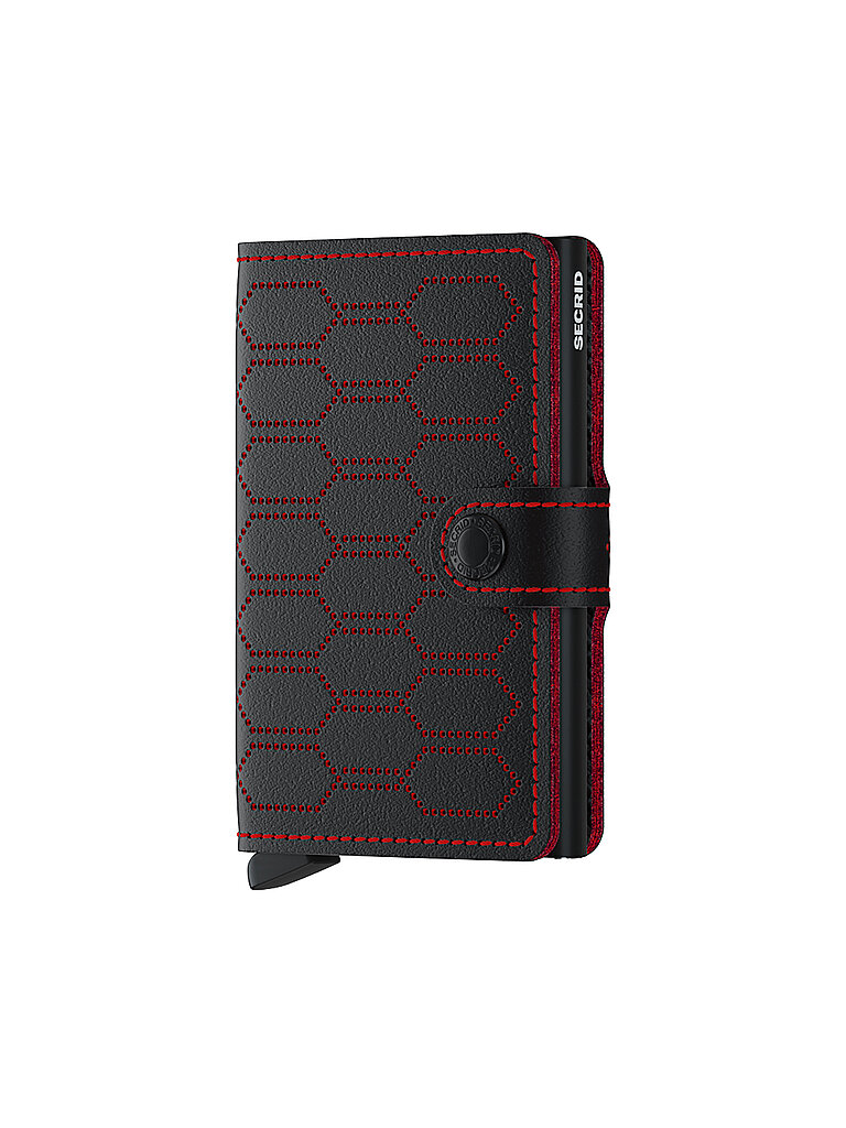 SECRID Cartera - Miniwallet Fuel Perforated Black Red negro