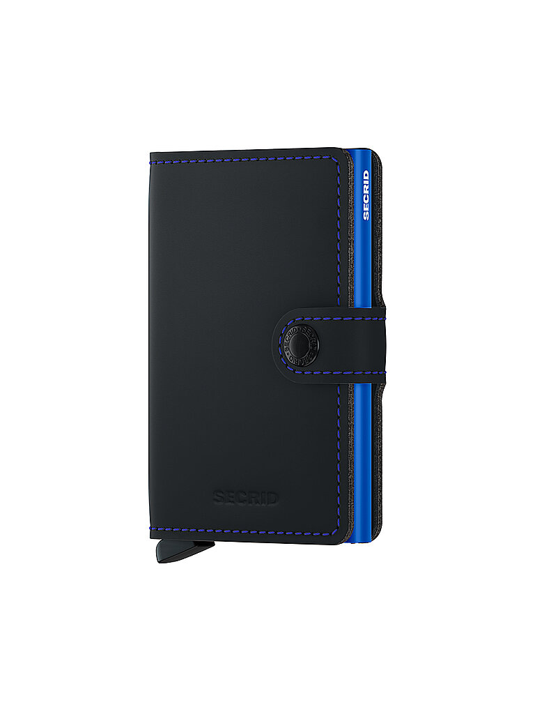 SECRID Geldbörse - Miniwallet Matte Mini Black & Blue negro
