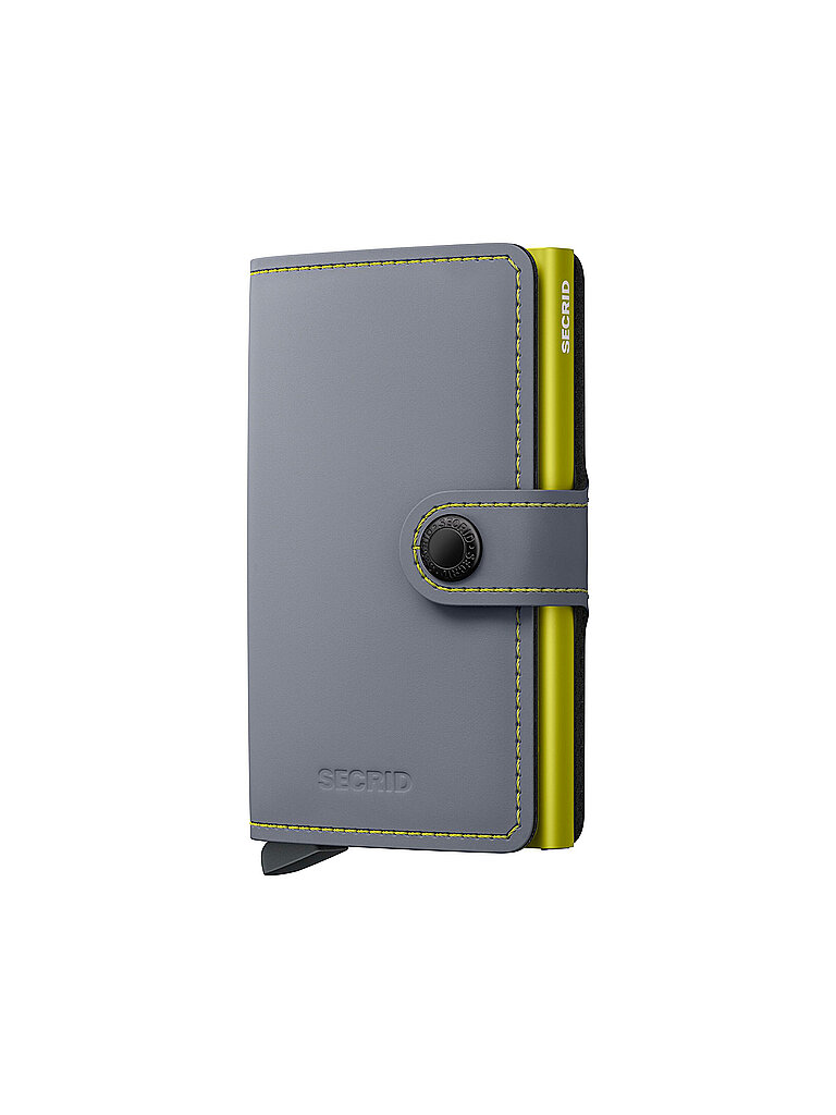 Secrid Cartera - Miniwallet Matte grey & lime gris