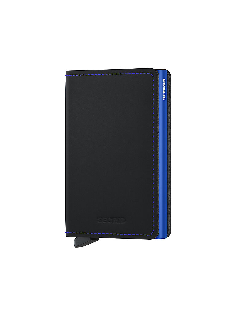Secrid Cartera - Slimwallet Matte black & blue negro