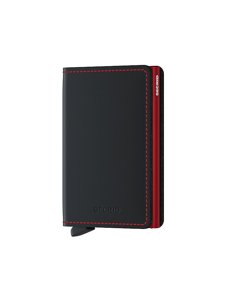 Cartera - Slimwallet Matte black & red negro