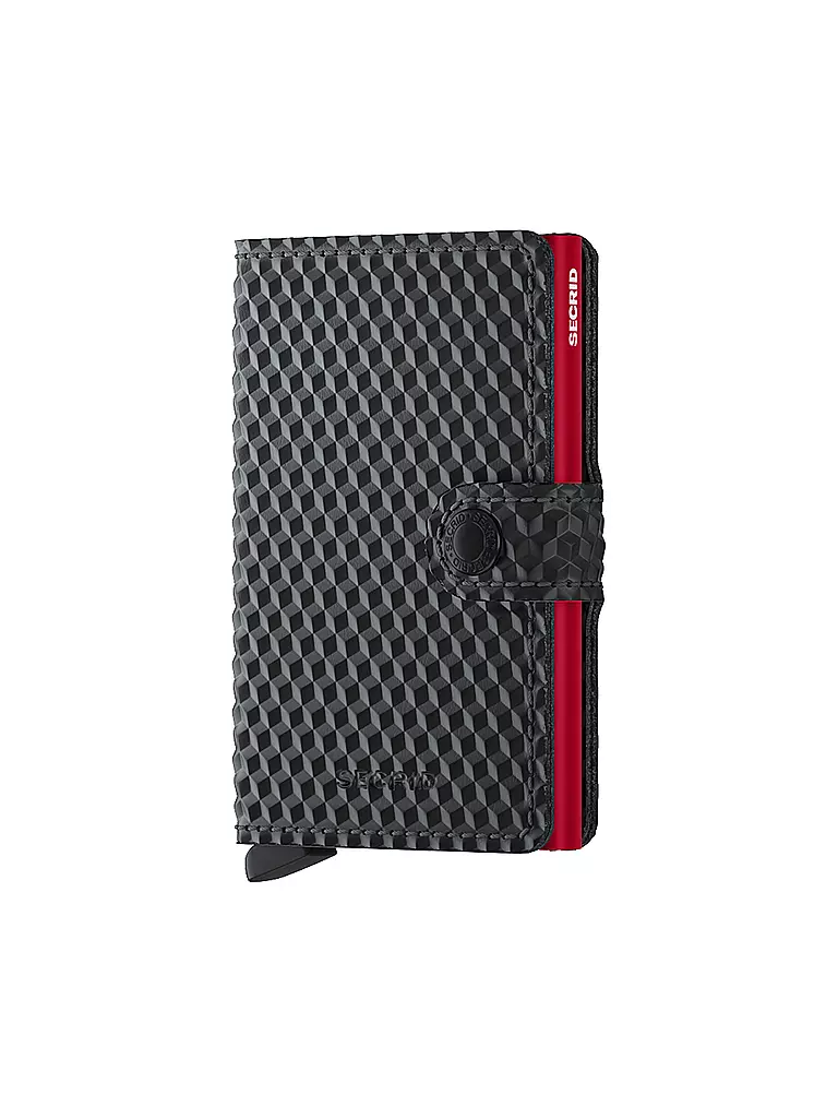 SECRID | Billetera - Miniwallet Cubic Black Red | Negro