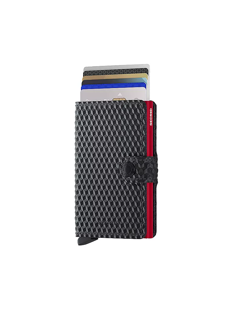 SECRID | Billetera - Miniwallet Cubic Black Red |