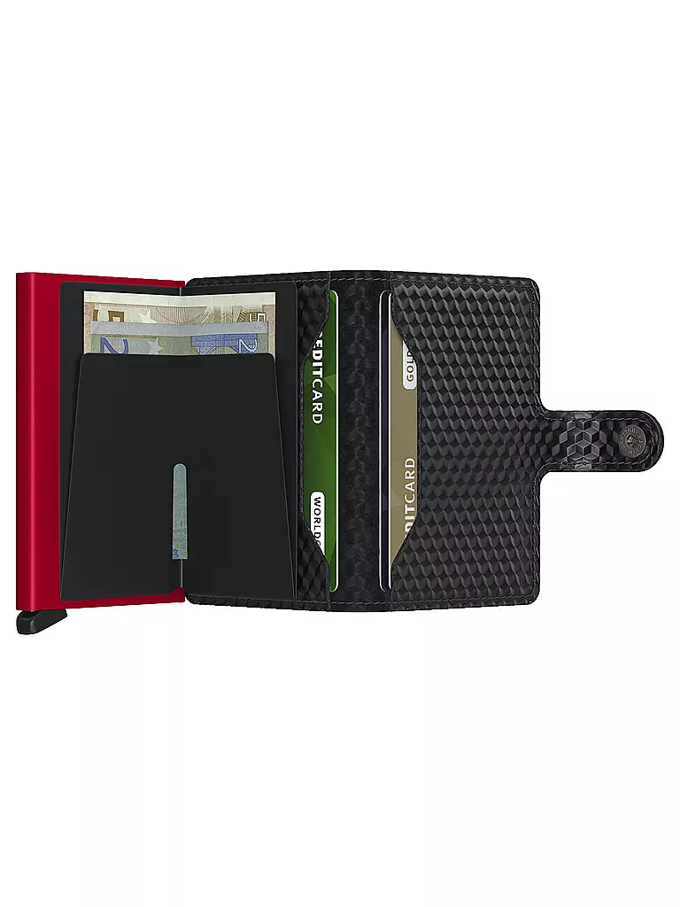 SECRID | Billetera - Miniwallet Cubic Black Red |