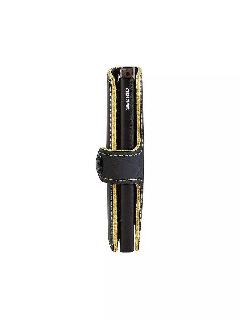 SECRID | Billetera - Miniwallet MATTE Mini black & ochre | Negro