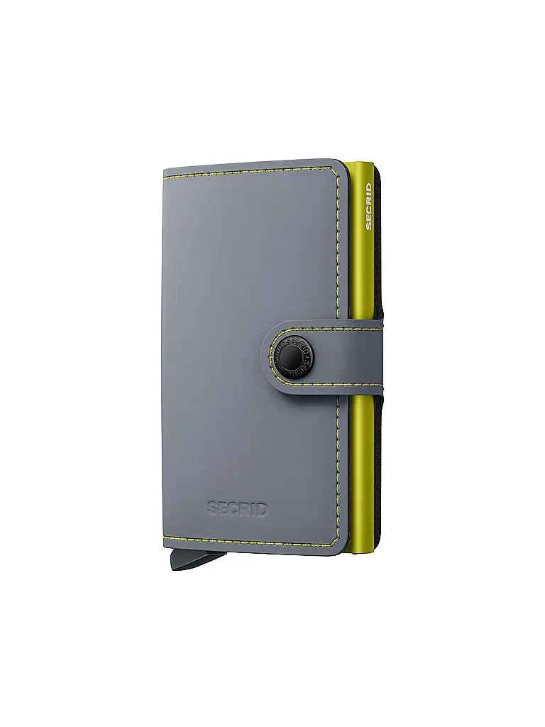 SECRID | Billetera - Miniwallet Matte Mini Grey&Lime | Gris