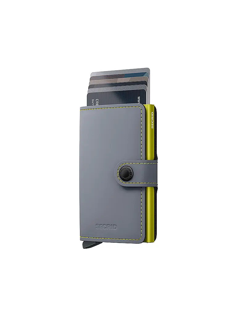 SECRID | Billetera - Miniwallet Matte Mini Grey&Lime | 