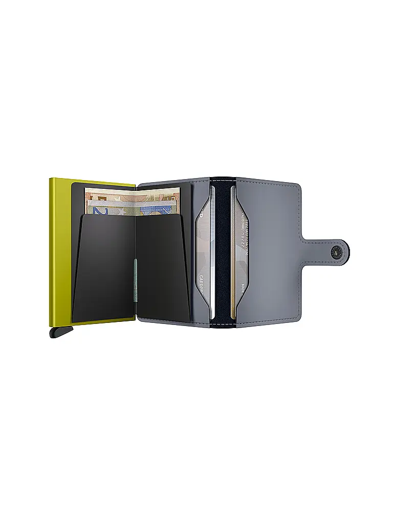 SECRID | Billetera - Miniwallet Matte Mini Grey&Lime | 