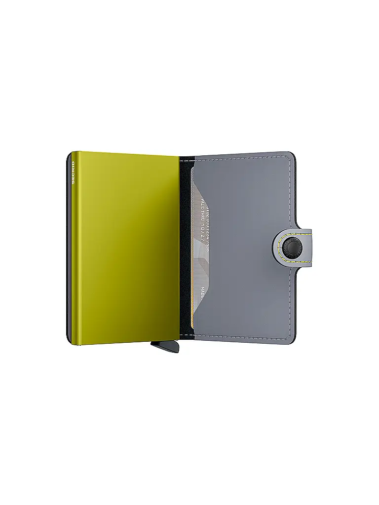 SECRID | Billetera - Miniwallet Matte Mini Grey&Lime | 