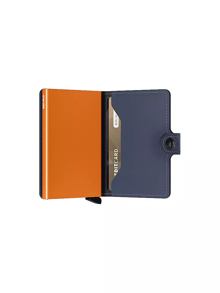 SECRID | Billetera - Miniwallet Matte Night Blue Orange | Azul oscuro