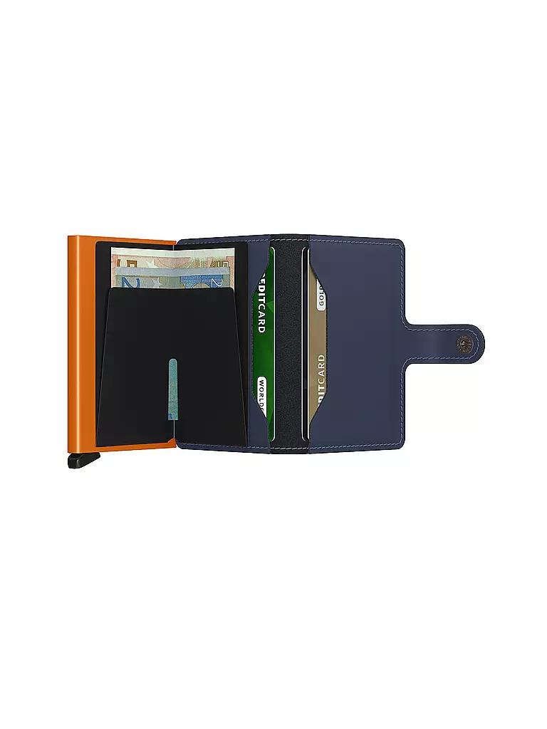 SECRID | Billetera - Miniwallet Matte Night Blue Orange | Azul oscuro