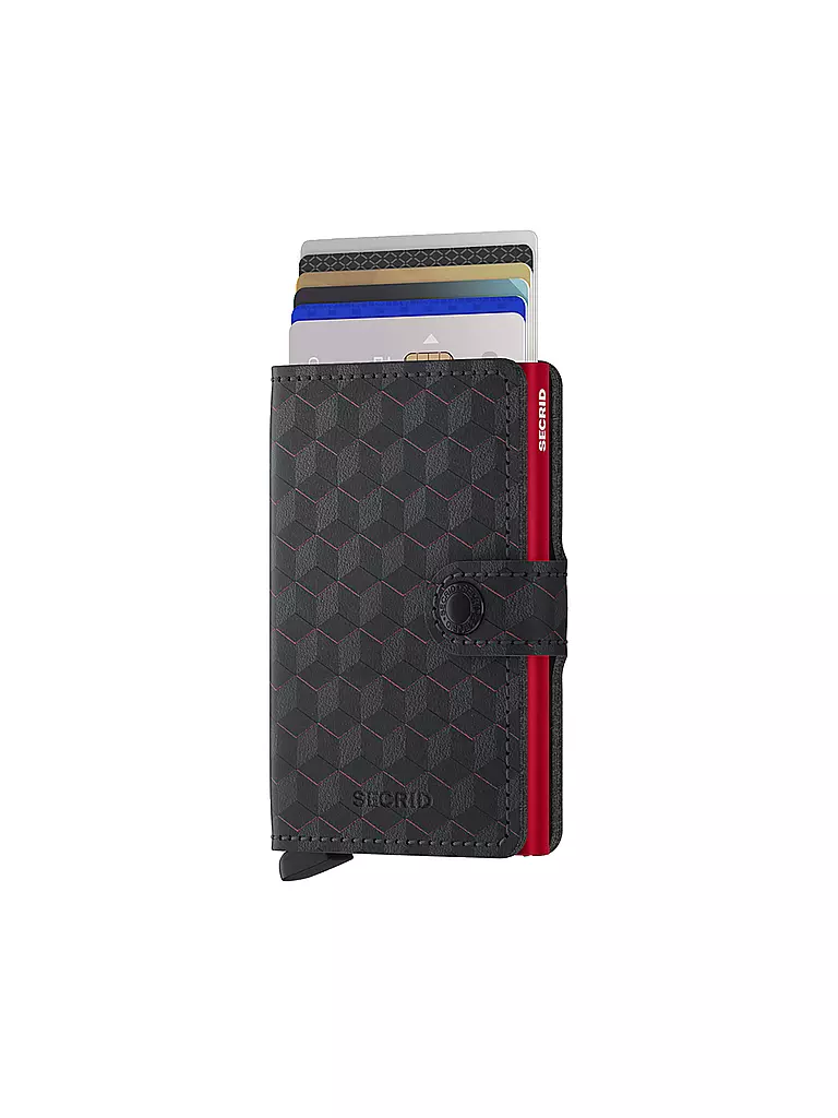 SECRID | Billetera - Miniwallet Optical Mini Black Red | Negro