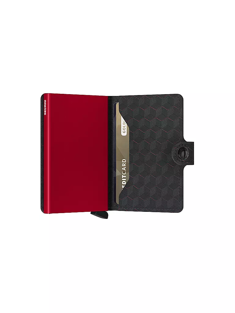 SECRID | Billetera - Miniwallet Optical Mini Black Red | Negro