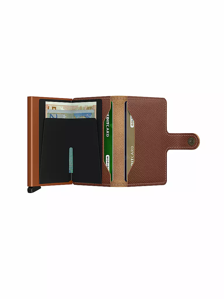 SECRID | Billetera - Miniwallet Saffiano Caramelo | Marrón claro