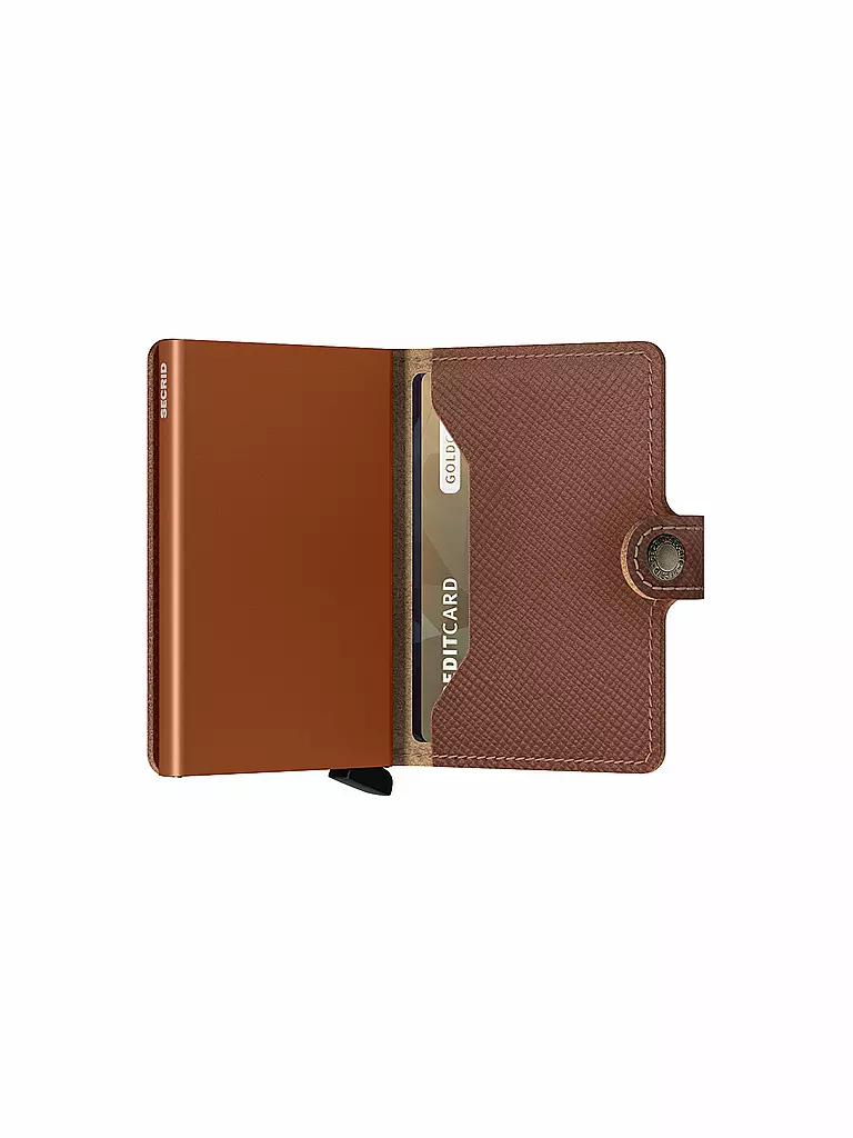 SECRID | Billetera - Miniwallet Saffiano Caramelo | Marrón claro