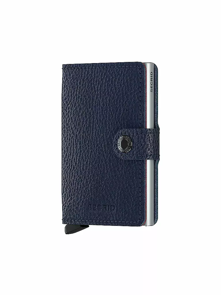SECRID | Billetera - Miniwallet Vegetable Tanned Mini Navy/Silver | Azul