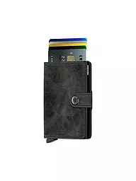 SECRID | Billetera - Miniwallet Vintage Mini Cognac Silver | Negro