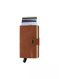 SECRID | Billetera - Miniwallet Vintage Mini Cognac Silver | Marrón