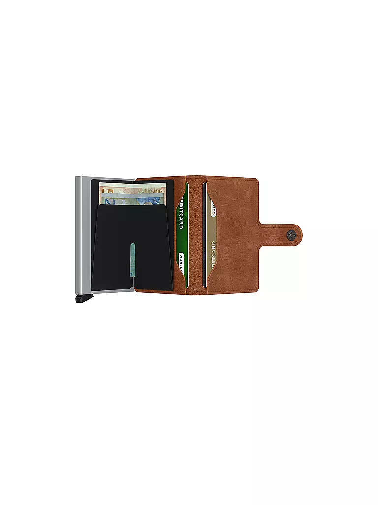 SECRID | Billetera - Miniwallet Vintage Mini Cognac Silver | 