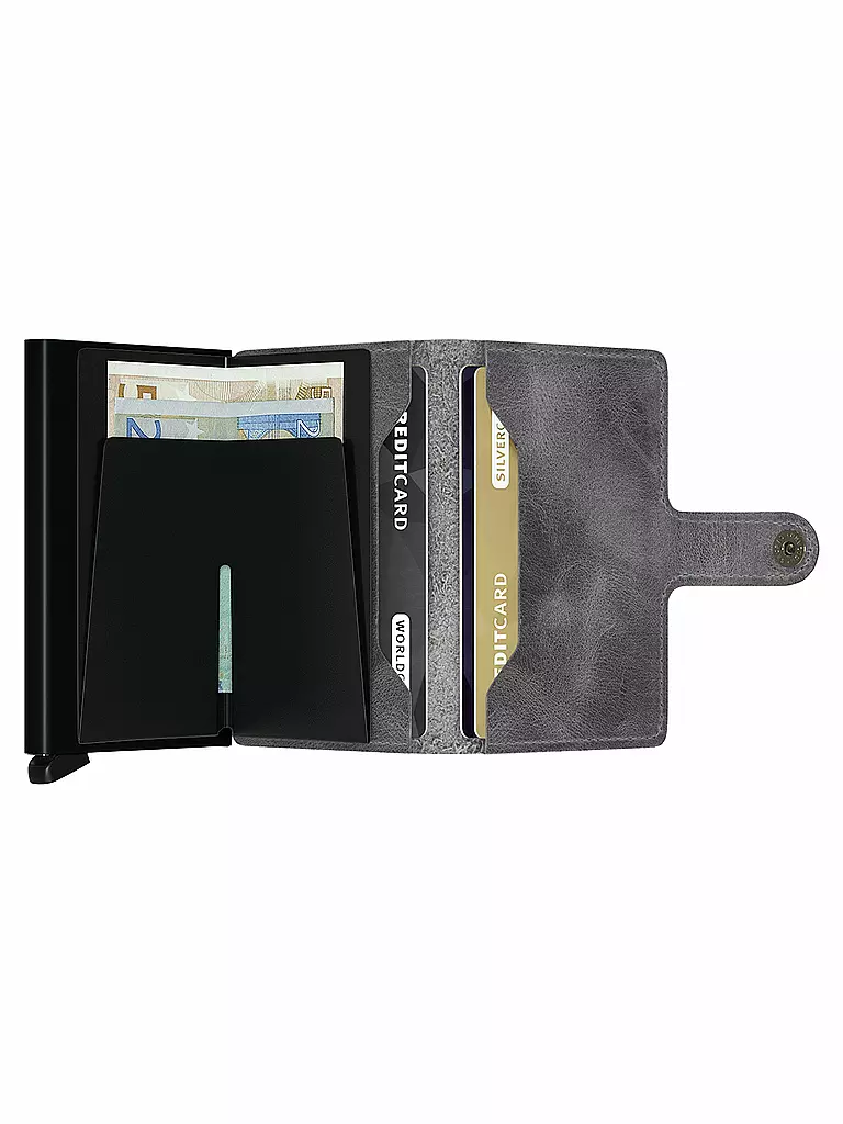 SECRID | Billetera - Miniwallet Vintage Mini Gris Negro | 