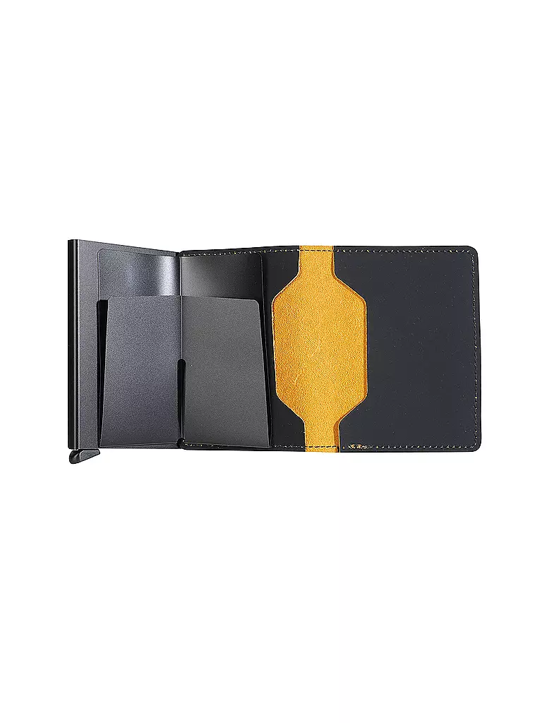SECRID | Billetera - Slimwallet MATTE black & ochre | Negro