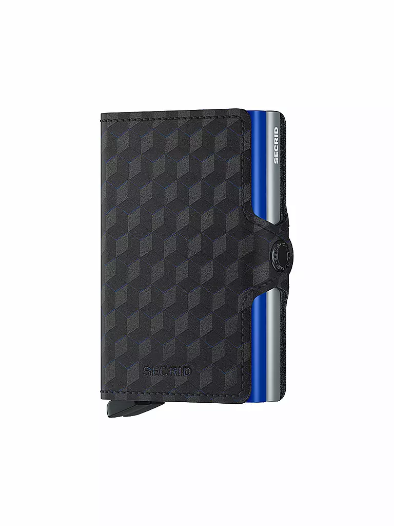 SECRID | Billetera - Twinwallet Optical Twin Titanium Blue | Azul oscuro
