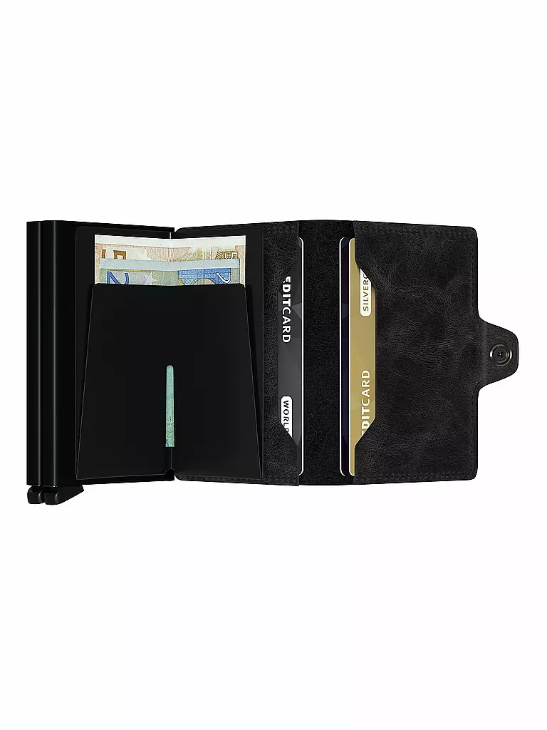 SECRID | Billetera - Twinwallet Vintage Twin Black | Negro