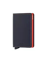 SECRID | Billetera SLIMWALLET MATTE Nightblue & Orange | Azul oscuro