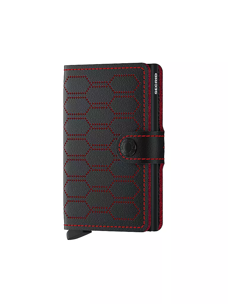 SECRID | Cartera - Miniwallet Fuel Perforated Black Red | Negro