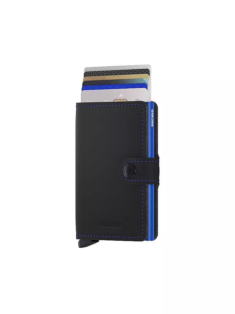 SECRID | Geldbörse - Miniwallet Matte Mini Black & Blue | Negro