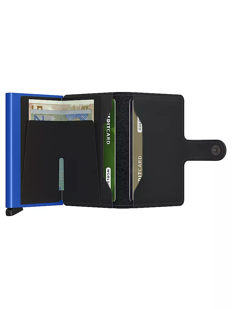 SECRID | Geldbörse - Miniwallet Matte Mini Black & Blue | Negro