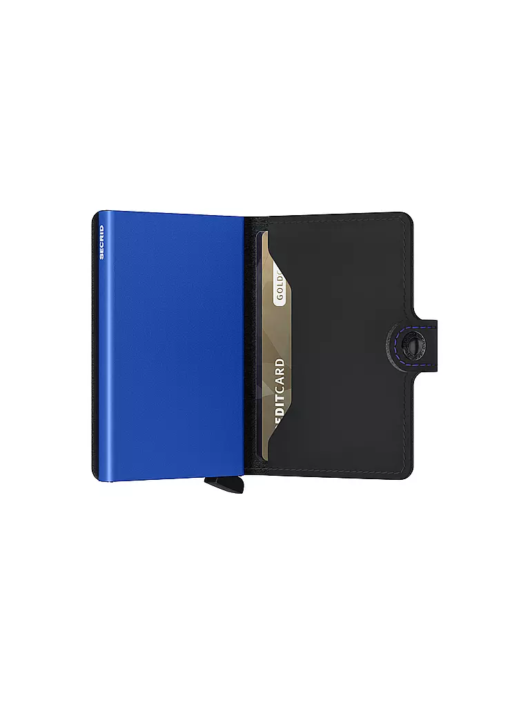 SECRID | Geldbörse - Miniwallet Matte Mini Black & Blue | Negro