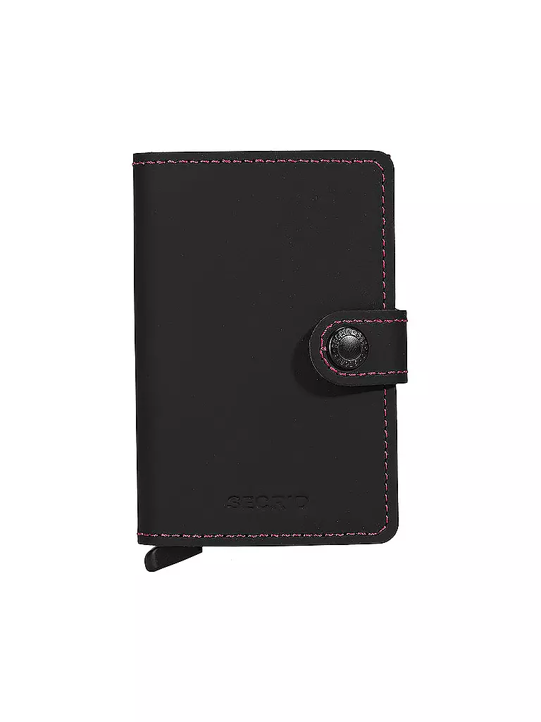SECRID | Geldbörse - Miniwallet MATTE Mini black fuchsia  | Negro