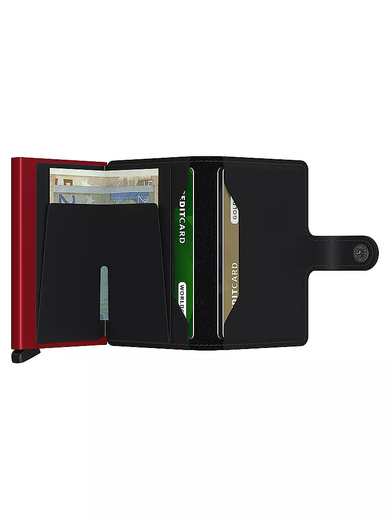 SECRID | Geldbörse - Miniwallet Matte mini Black/Red | 